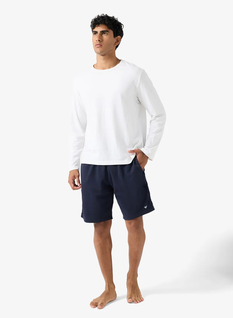 EMPORIO ARMANI  Logo Drawstring Shorts for Men | Best Price UAE